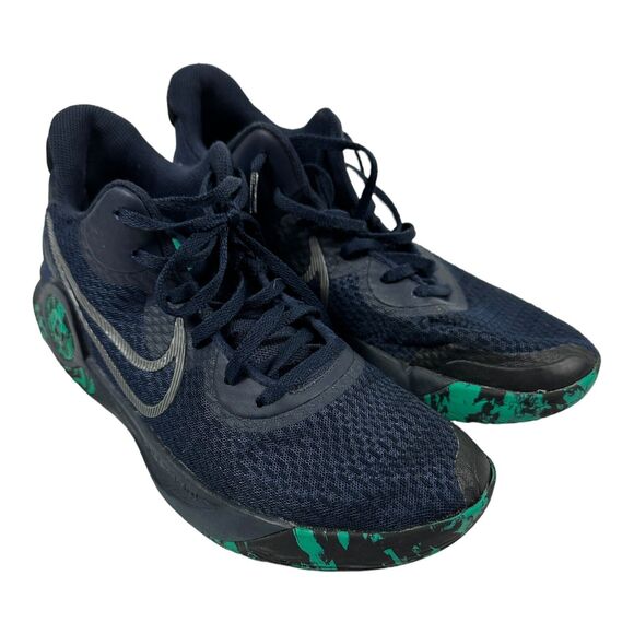 Nike KD Trey 5 IX Gray Blue Obsidian Mens Sz 9.5 CW3400-400 Basketball Used - Picture 1 of 7